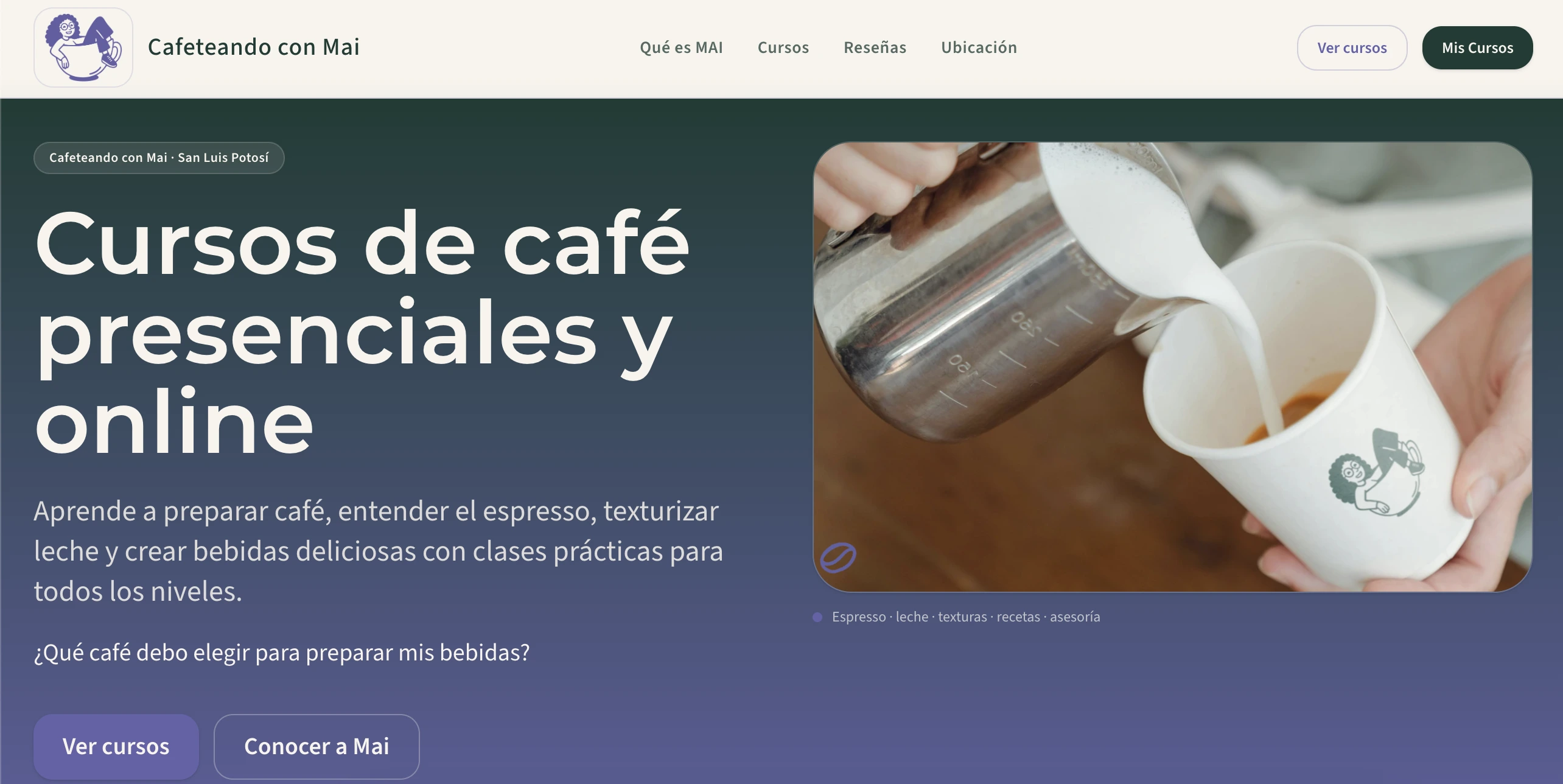 Ejemplo de página web para marca diseñada por Ay Un Ovni