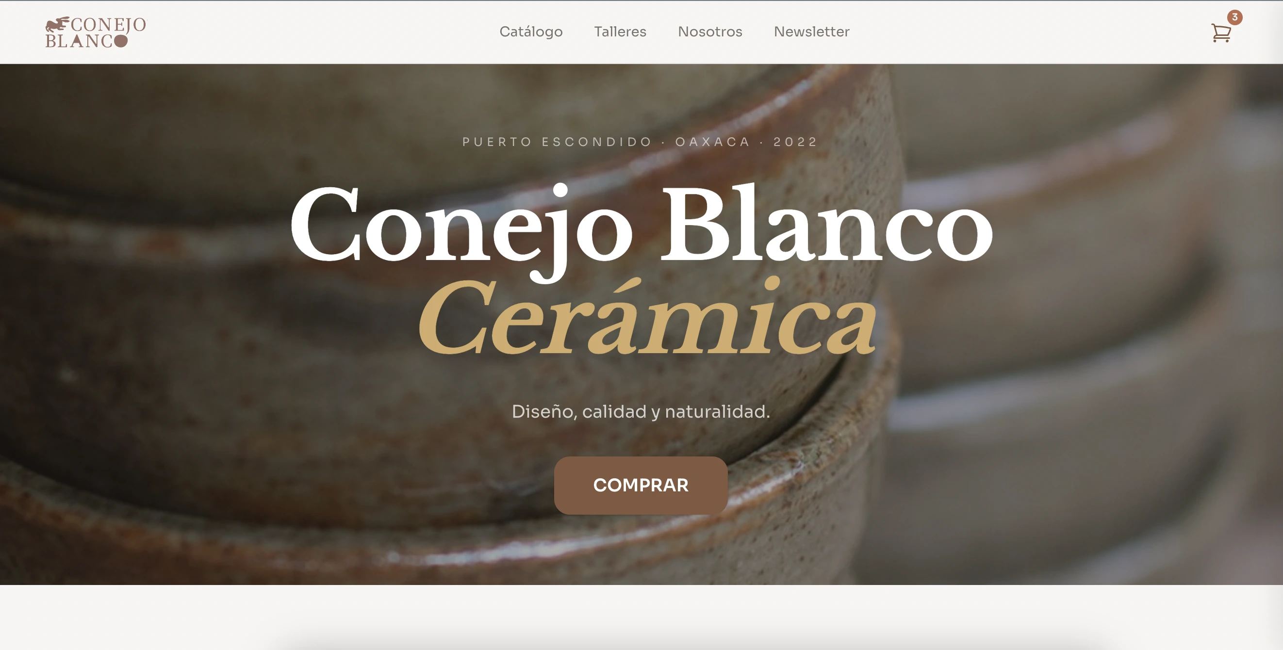 Captura del sitio de Conejo Blanco